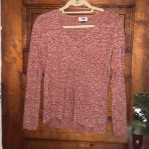 orange sweater